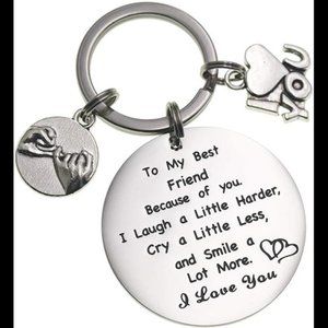 Best Friend Keychain Friendship Gifts Appreciation Birthday Gift Keychains